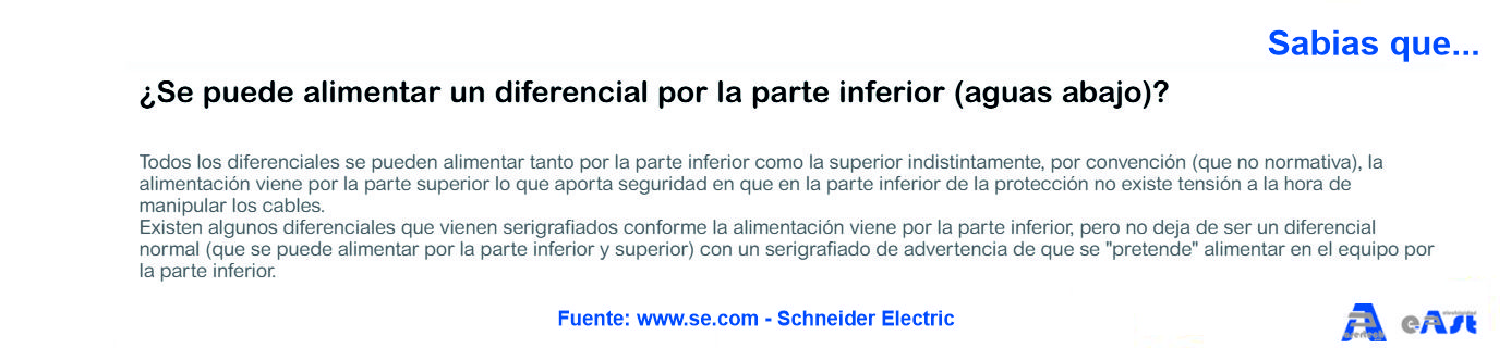 Diferenciales alimentacin aguas arriba o aguas abajo...